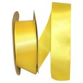 Reliant Ribbon 1.5 in. 50 Yards Single Face Satin Ribbon, Yellow 5150-079-09K